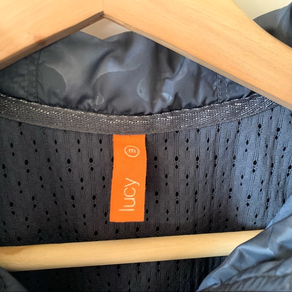 Lucy Gray Blue Printed Zip Up Jacket - Picture 5 of 7